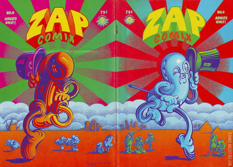 Zap Comix 4 Variant Published January 1969 Key Coll