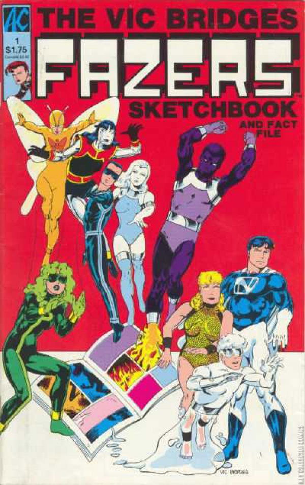 Vic Bridges Fazers Sketchbook And Fact File By Ac Key Collector Comics