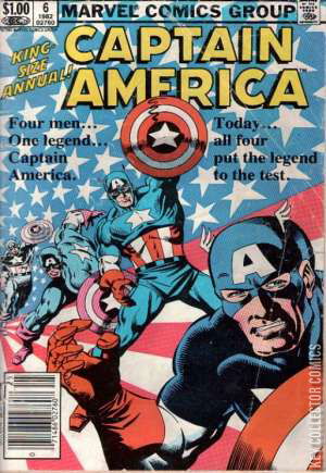 Captain America Annual 6 Newsstand Published October