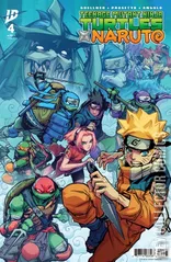 Variant Cover for Teenage Mutant Ninja Turtles / Naruto #4