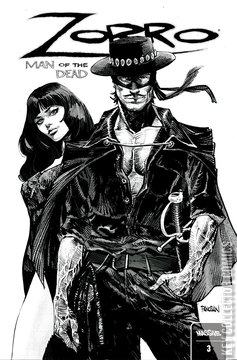 Variant Cover for Zorro: Man of the Dead #3