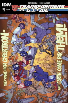 Variant Cover for Transformers vs. G.I. Joe #9