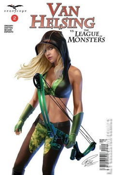 Variant Cover for Van Helsing vs. The League of Monsters #2