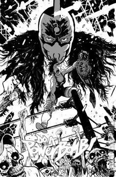Variant Cover for Do A Powerbomb: Black & White #1