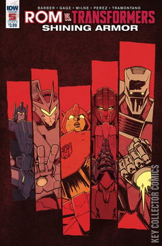 Variant Cover for ROM vs. Transformers: Shining Armor #5