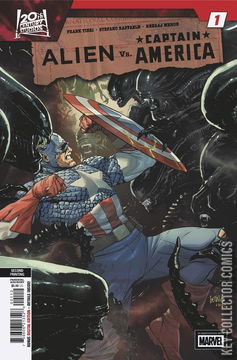 Variant Cover for Alien vs. Captain America #1