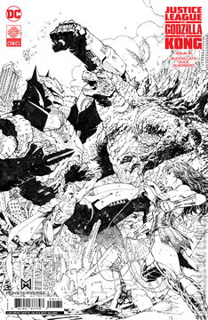 Variant Cover for Justice League vs. Godzilla vs. Kong #1