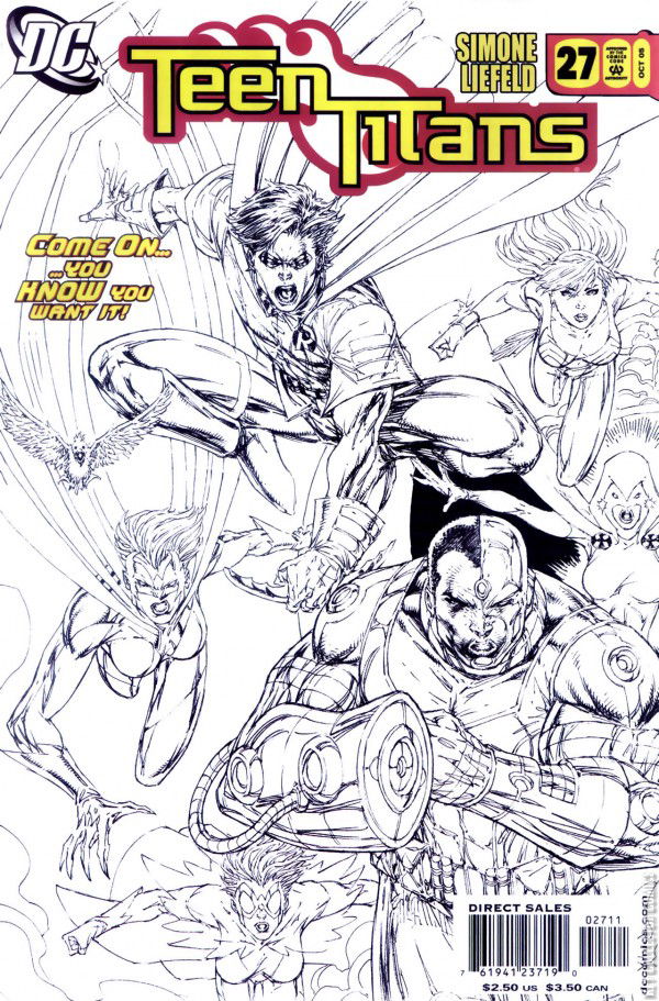 Variant Cover for Teen Titans #27