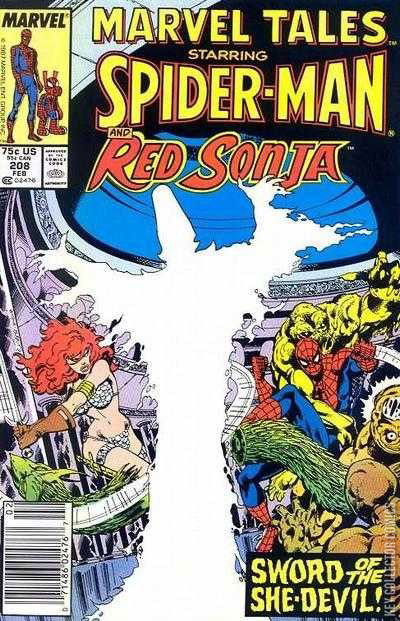 Cover art for Marvel Tales #208 