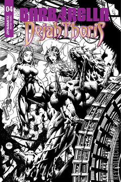 Variant Cover for Barbarella / Dejah Thoris #4