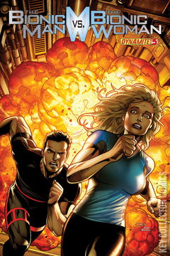 Variant Cover for The Bionic Man vs. The Bionic Woman #5