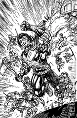 Cover for Mighty Morphin Power Rangers / Teenage Mutant Ninja Turtles #4