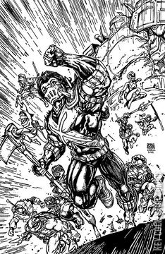 Variant Cover for Mighty Morphin Power Rangers / Teenage Mutant Ninja Turtles #4