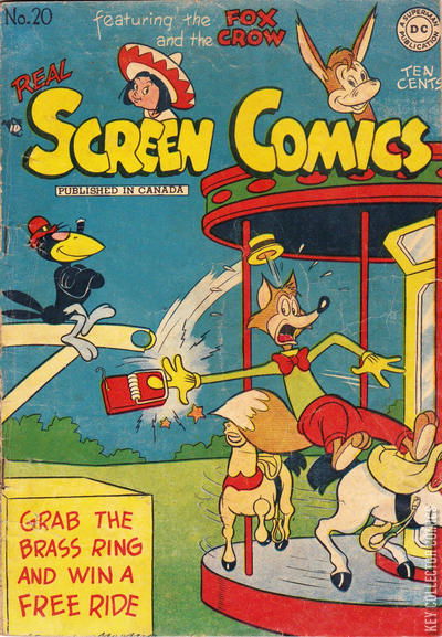 Cover art for Real Screen Comics #20 