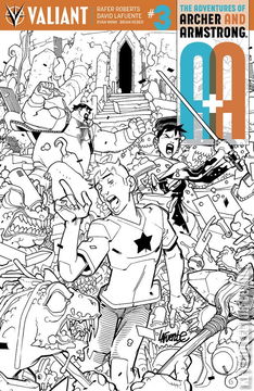 Variant Cover for A&A: The Adventures of Archer & Armstrong #3