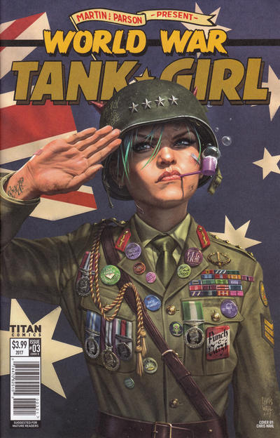 Variant Cover for World War Tank Girl #3
