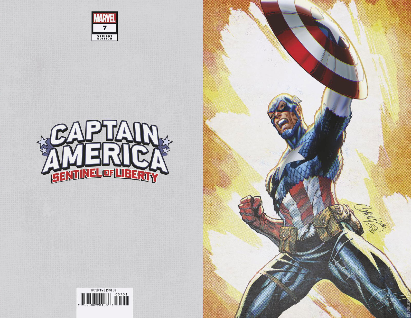 Variant Cover for Captain America: Sentinel of Liberty #7