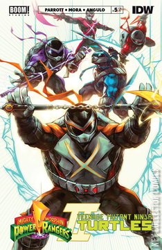 Variant Cover for Mighty Morphin Power Rangers / Teenage Mutant Ninja Turtles #5