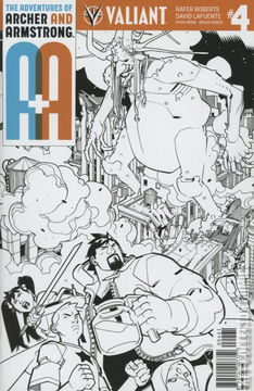 Variant Cover for A&A: The Adventures of Archer & Armstrong #4