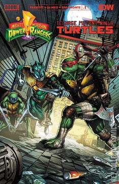 Variant Cover for Mighty Morphin Power Rangers / Teenage Mutant Ninja Turtles #1