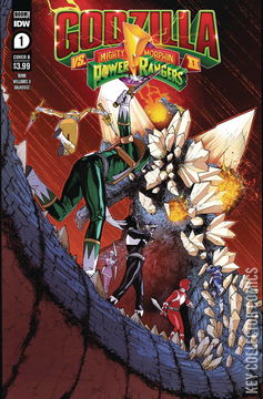 Variant Cover for Godzilla vs. The Mighty Morphin Power Rangers #1