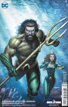 Variant Cover for Aquaman / Justice League: Drowned Earth #1