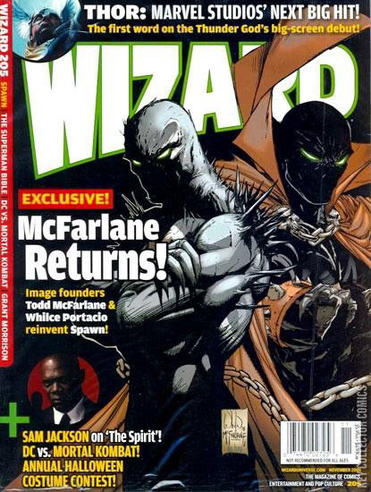 Wizard Magazine #205 Published September 2008 | Key Col