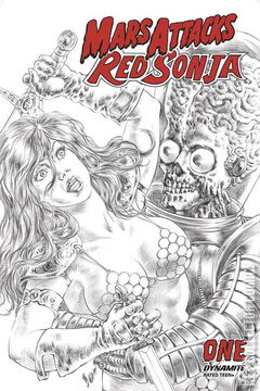 Variant Cover for Mars Attacks / Red Sonja #1
