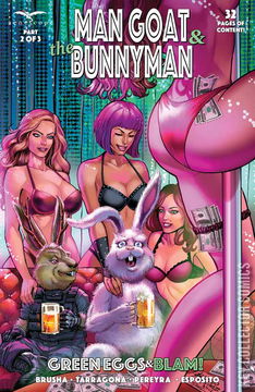 Variant Cover for Man Goat and the Bunnyman: Green Eggs & Blam #2