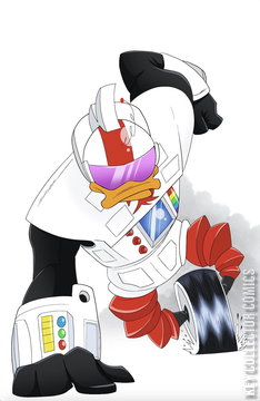 Variant Cover for Justice Ducks #4