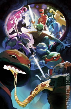 Variant Cover for Mighty Morphin Power Rangers / Teenage Mutant Ninja Turtles #5