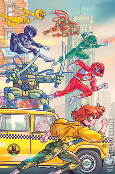 Variant Cover for Mighty Morphin Power Rangers / Teenage Mutant Ninja Turtles #2