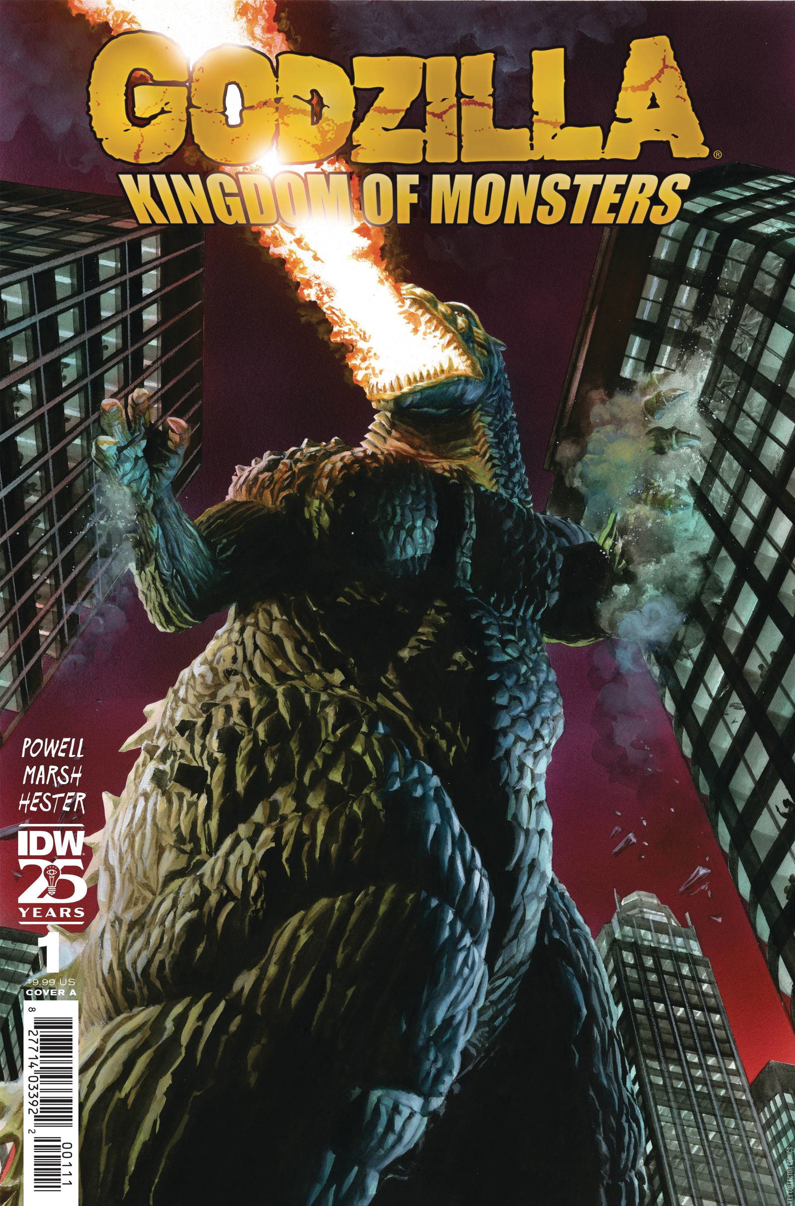 Variant Cover for Godzilla Kingdom of Monsters #1