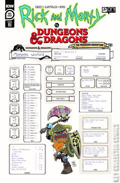 Variant Cover for Rick and Morty vs. Dungeons & Dragons - The Meeseeks Adventure #1