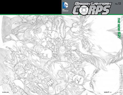 Variant Cover for Green Lantern Corps #13