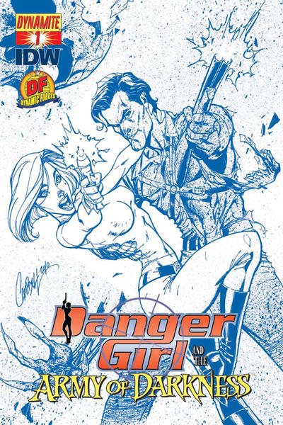 Variant Cover for Danger Girl and the Army of Darkness #1