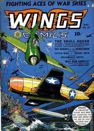 Wings Comics #27 Published November 1942 | Key Collecto