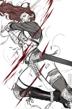 Variant Cover for Red Sonja: Black, White, Red #7