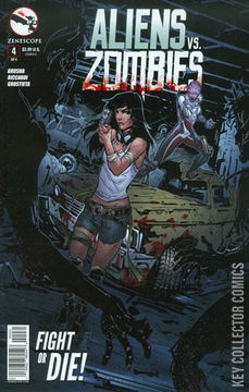 Variant Cover for Aliens vs. Zombies #4