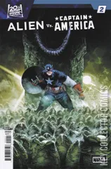 Variant Cover for Alien vs. Captain America #2
