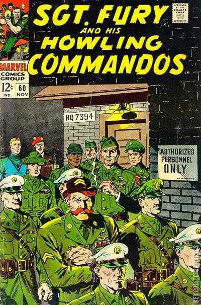 Cover art for Sgt. Fury and His Howling Commandos #60