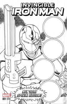 Variant Cover for Invincible Iron Man #1