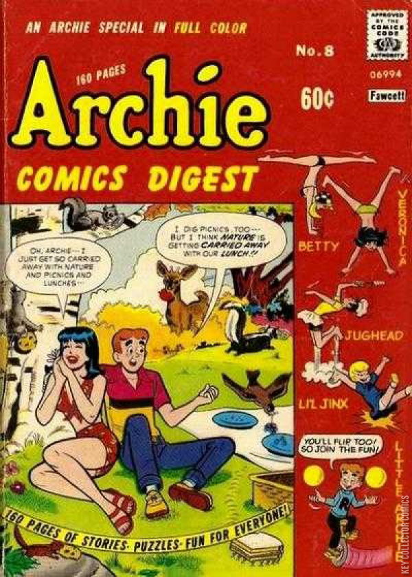 Archie Comics Digest #8 Published October 1974 | Key Co