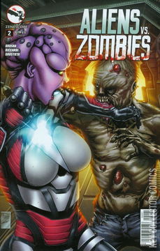 Variant Cover for Aliens vs. Zombies #2