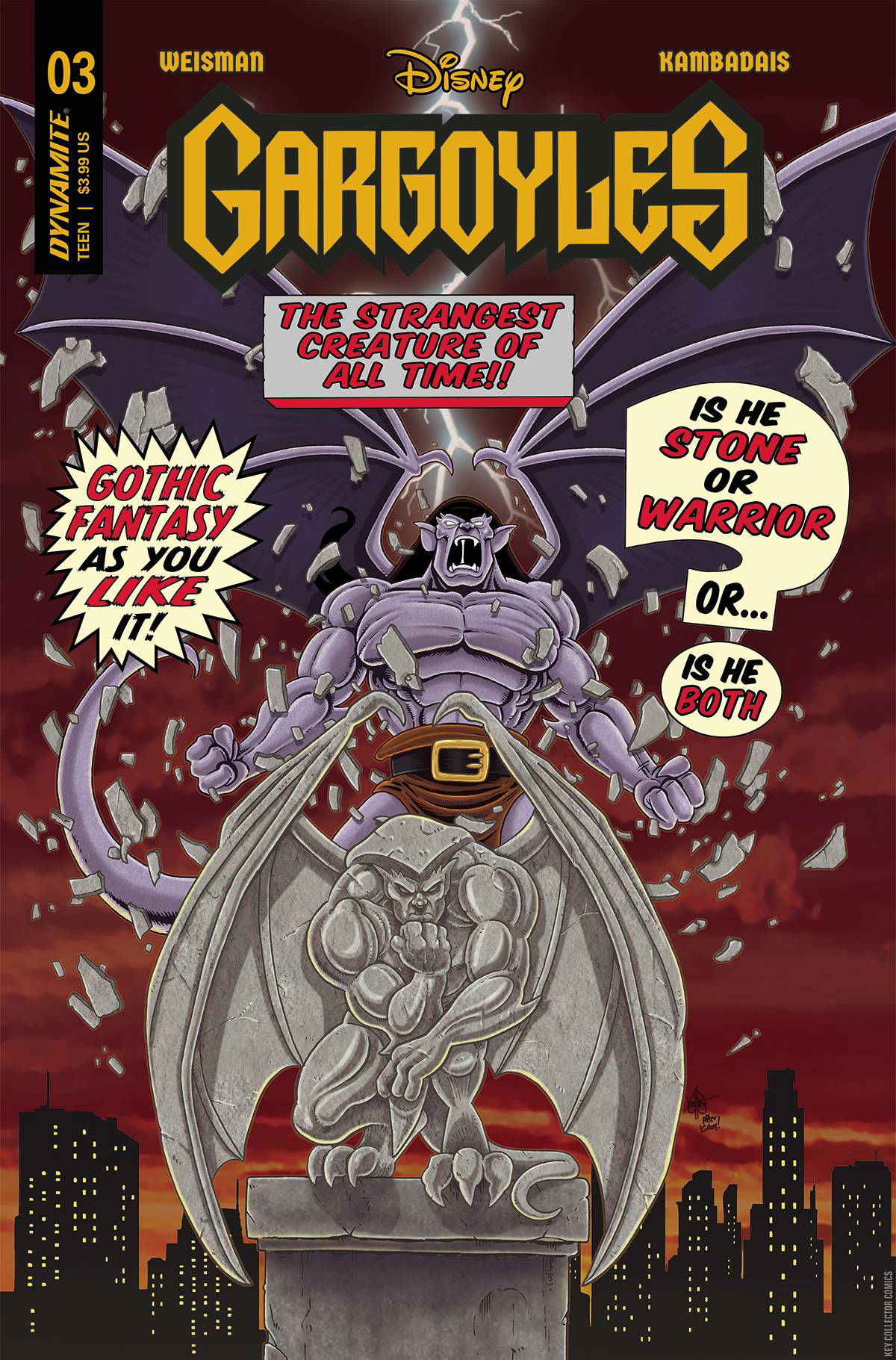 Variant Cover for Gargoyles #3