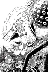 Variant Cover for Mars Attacks / Red Sonja #4