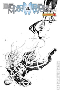 Variant Cover for The Bionic Man vs. The Bionic Woman #4