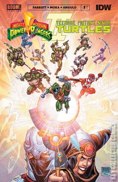 Variant Cover for Mighty Morphin Power Rangers / Teenage Mutant Ninja Turtles #1