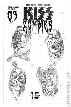 Variant Cover for KISS / Zombies #3