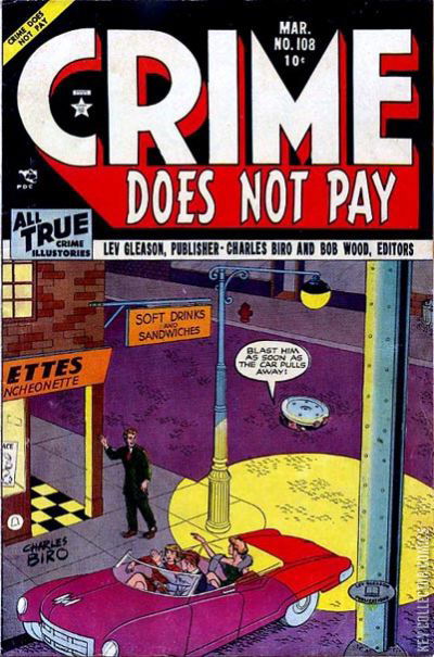Cover art for Crime Does Not Pay #108